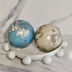 NWT - Set of Two  Decorative 4" Globes
